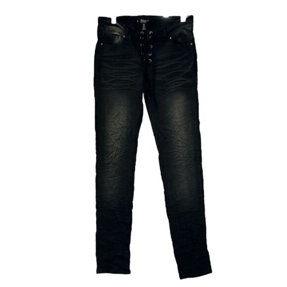 Abby Dawn | by Avril Lavigne Black Denim Studded Women’s Jeans - Picture 2 of 14